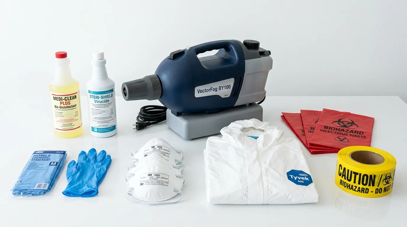 Professional biohazard remediation crew working in Collingswood