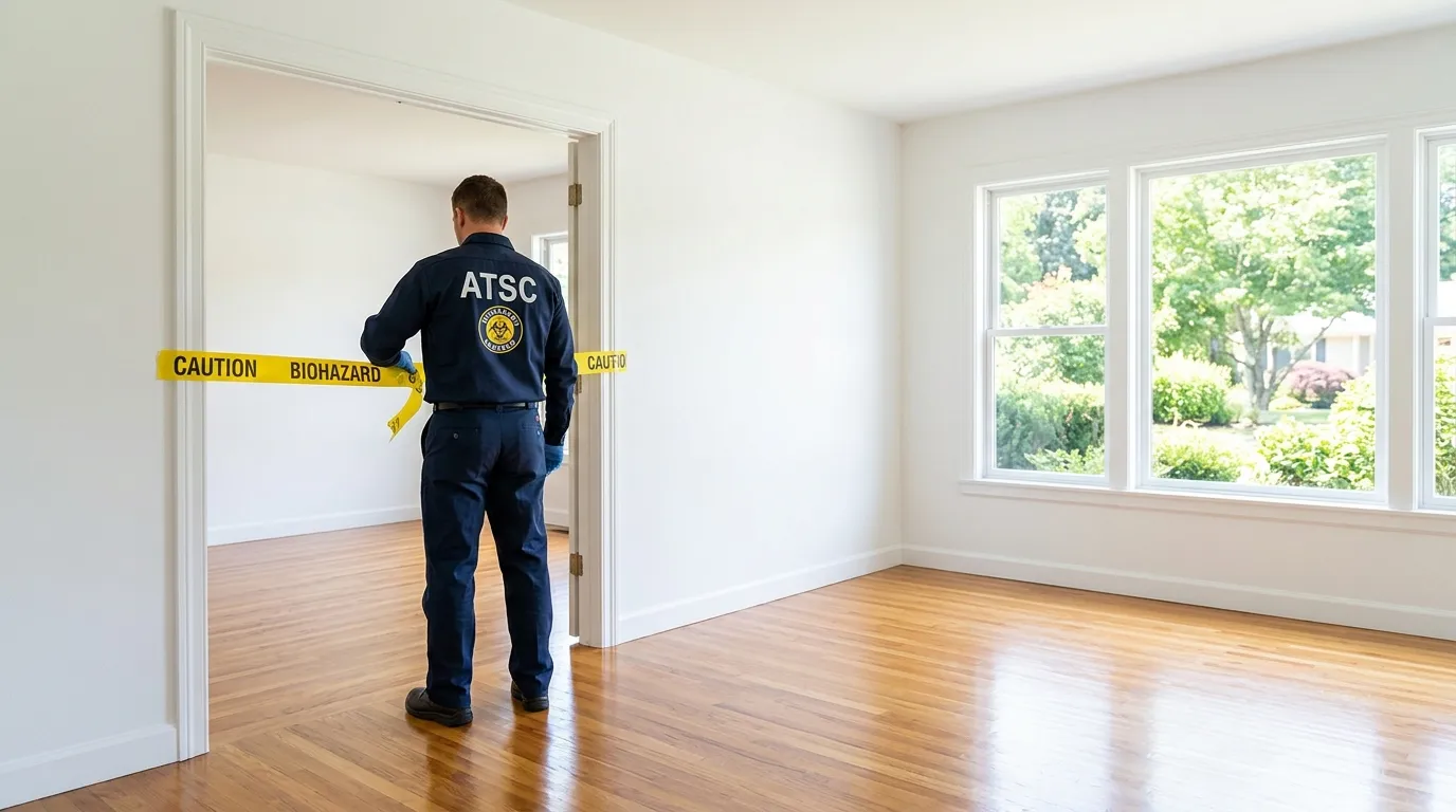 Certified biohazard cleanup crew performing Crime Scene Cleanup in Collingswood