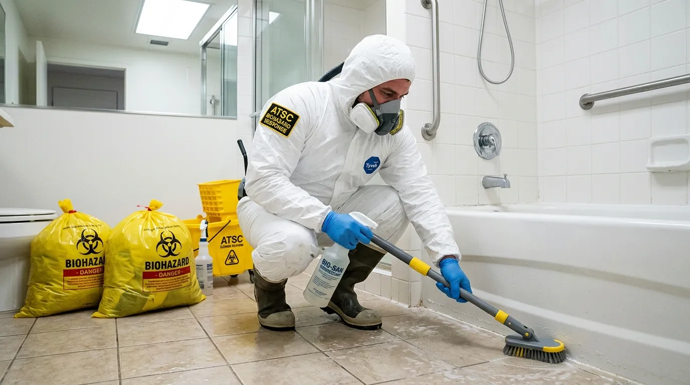 Decontamination equipment deployed for Blood Cleanup in Collingswood